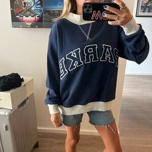 Navy and Gray PARKE Sweatshirt
